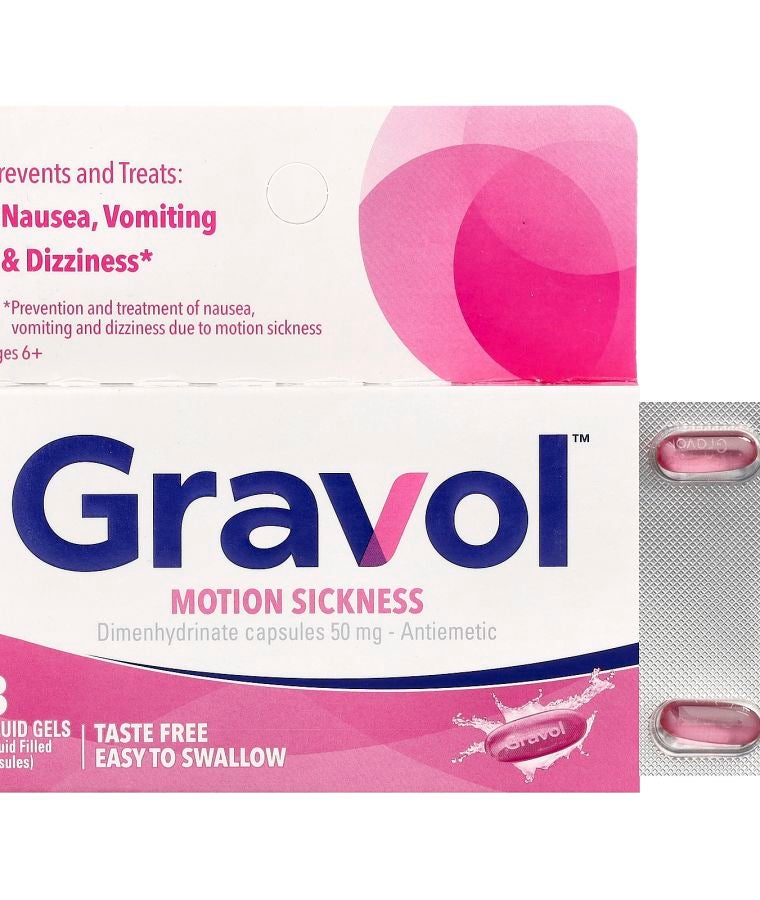 Motion Sickness Ages 6+ 50 mg 8 Liquid Gels