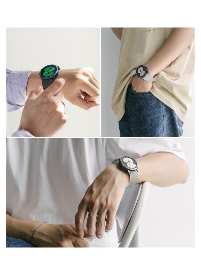 نيبمينينت غطاء حماية إير سبورتس مع إطار حلقي لاصق لساعة جالاكسي 4 مقاس 40 مم أسود - Image 4