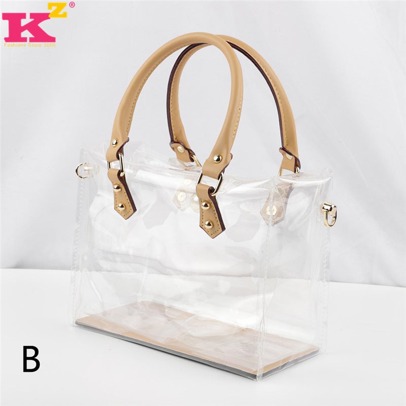 Handbag Shoulder Bag Women'S 2023 New Arrival Trendy Korean Style All-Match Transparent Bag Bag Large Capacity Handbag - Image 3