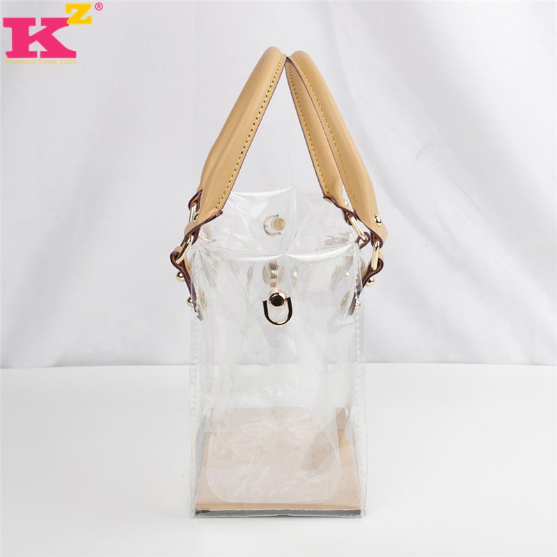Handbag Shoulder Bag Women'S 2023 New Arrival Trendy Korean Style All-Match Transparent Bag Bag Large Capacity Handbag - Image 5