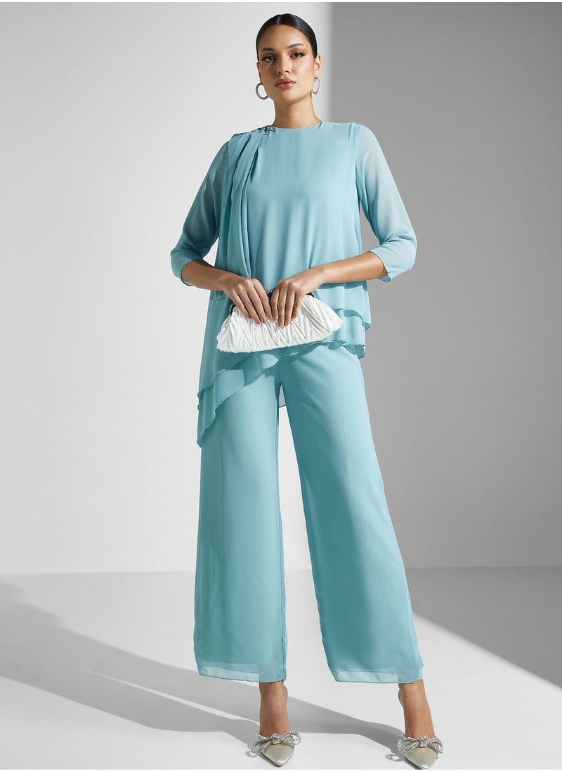 Khizana - Asymmetrical Styled Hem Jumpsuit - Image 1