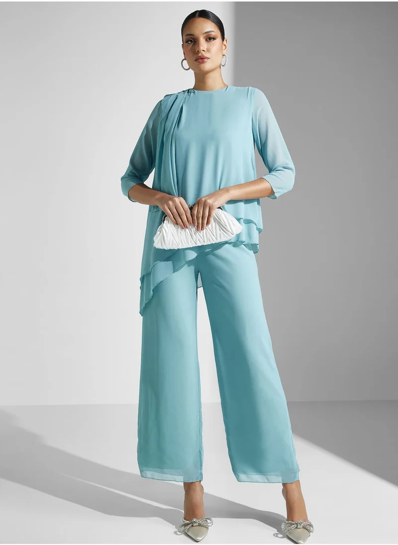 Khizana Asymmetrical Styled Hem Jumpsuit