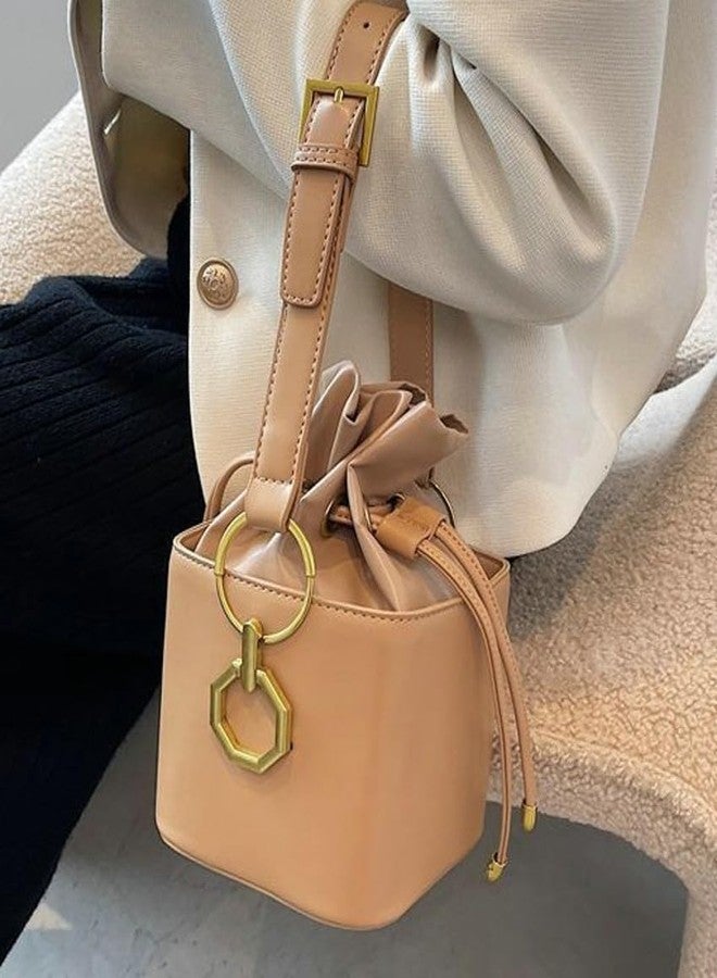 AISIWAN Casual Bucket Bag Trendy Crossbody Bags For Women Vegan Leather Handbags Elegant Clutch Purses Women’s Evening Bag - Image 5