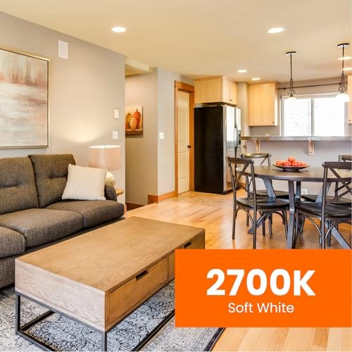 Feit Electric مصابيح LED BR30 من فيت إلكتريك، تعادل 65 واط، قابلة للتعتيم، عمر 10 سنوات، 650 لومن، 2700 كلفن أبيض ناعم، قاعدة E26 لمصابيح الإضاءة المدمجة، مصابيح الفيض، مصنفة للاستخدام في الأماكن الرطبة، عبوة 6، BR30/DM/10KLED/6 - Image 5