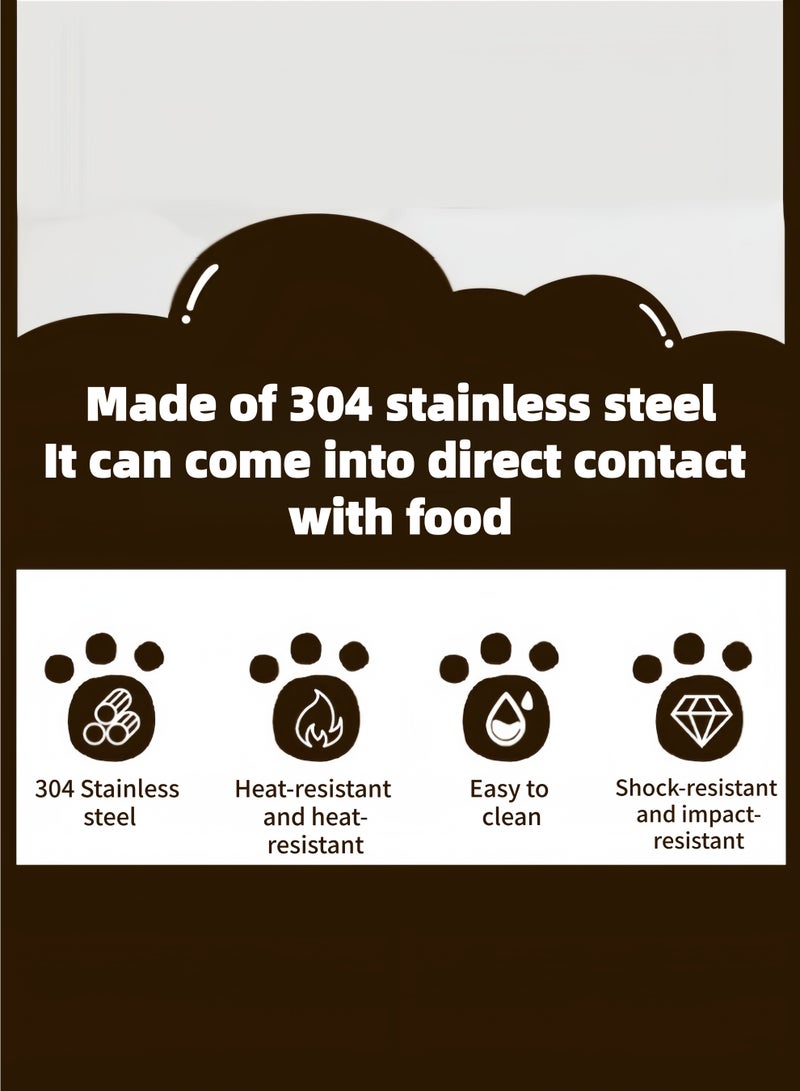لولكس علبة غداء لولاكس المصنوعة من الفولاذ المقاوم للصدأ 304، علبة غداء بينتو للبالغين والأطفال، مع أدوات مائدة وحقيبة معزولة، مزودة بطبقة عازلة، آمنة للاستخدام في الميكروويف، سهلة التنظيف، مناسبة للمدارس والمكاتب. - Image 3