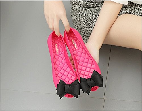 Douqu Pair Ribbon Big Bow Butterfly Shoe Clips Shoe Ornaments Shoe Ribbon Charm Accessory (Black) - Image 3
