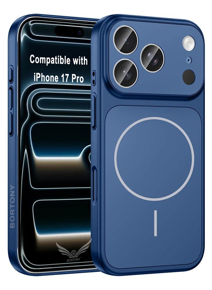 بورتوني جراب Magsafe لهاتف iPhone 17 Pro رفيع للغاية مع غطاء Mate لحماية الكاميرا لهاتف iPhone 17 Pro بتصميم نحيف، جراب هاتف صلب لهاتف iPhone 17 Pro مقاس 6.3 بوصة - Image 1