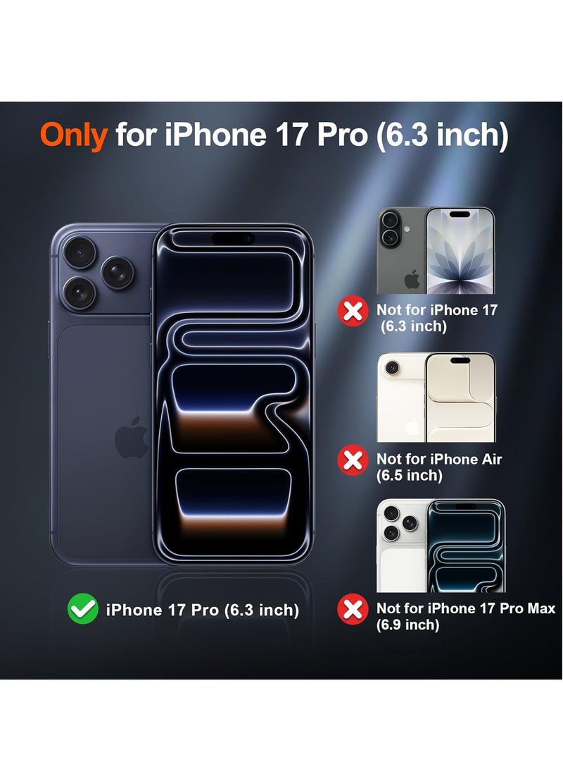 بورتوني جراب Magsafe لهاتف iPhone 17 Pro رفيع للغاية مع غطاء Mate لحماية الكاميرا لهاتف iPhone 17 Pro بتصميم نحيف، جراب هاتف صلب لهاتف iPhone 17 Pro مقاس 6.3 بوصة - Image 2