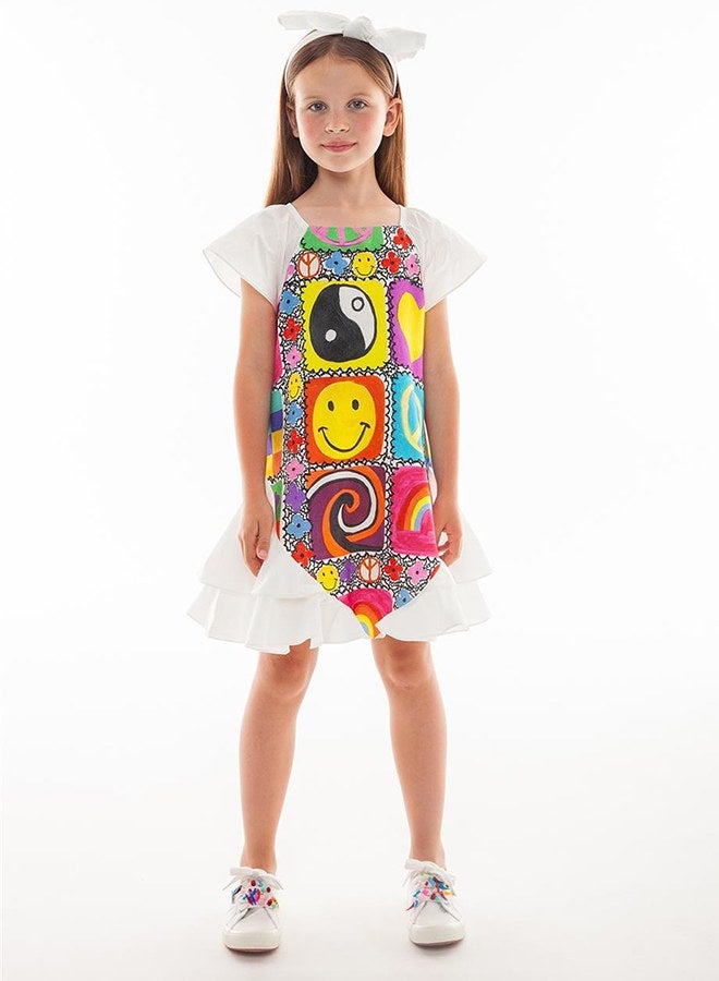 Lia Lea Girl Patterned Dress - Image 1