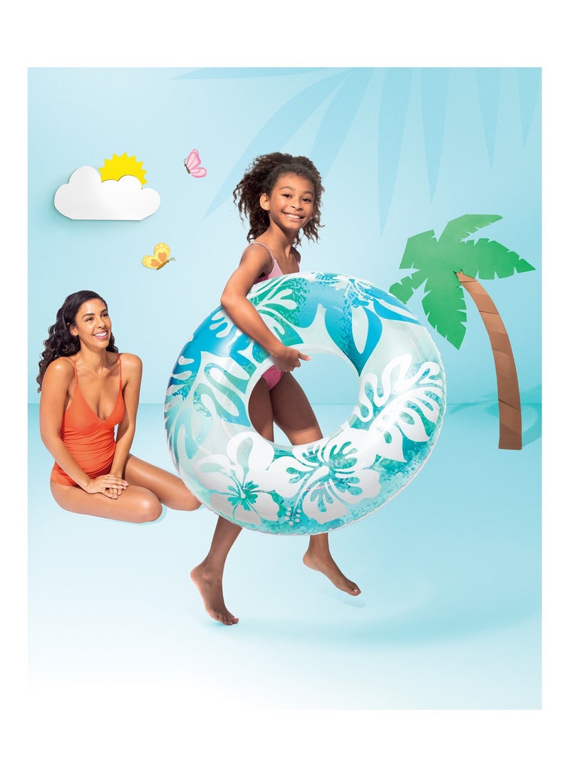 INTEX Clear Tropical Color Inflatable Pool Swim Tubes 91cm - Image 3