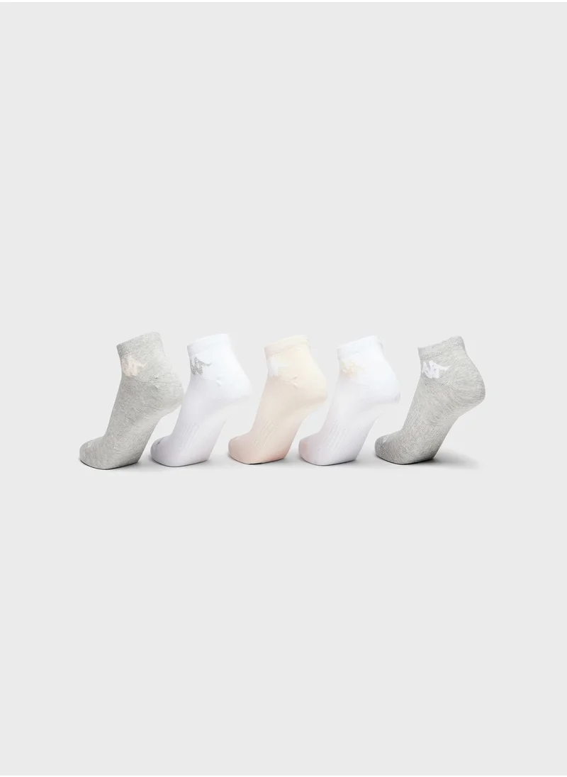 Kappa 5 Pack Zen Ankle Socks