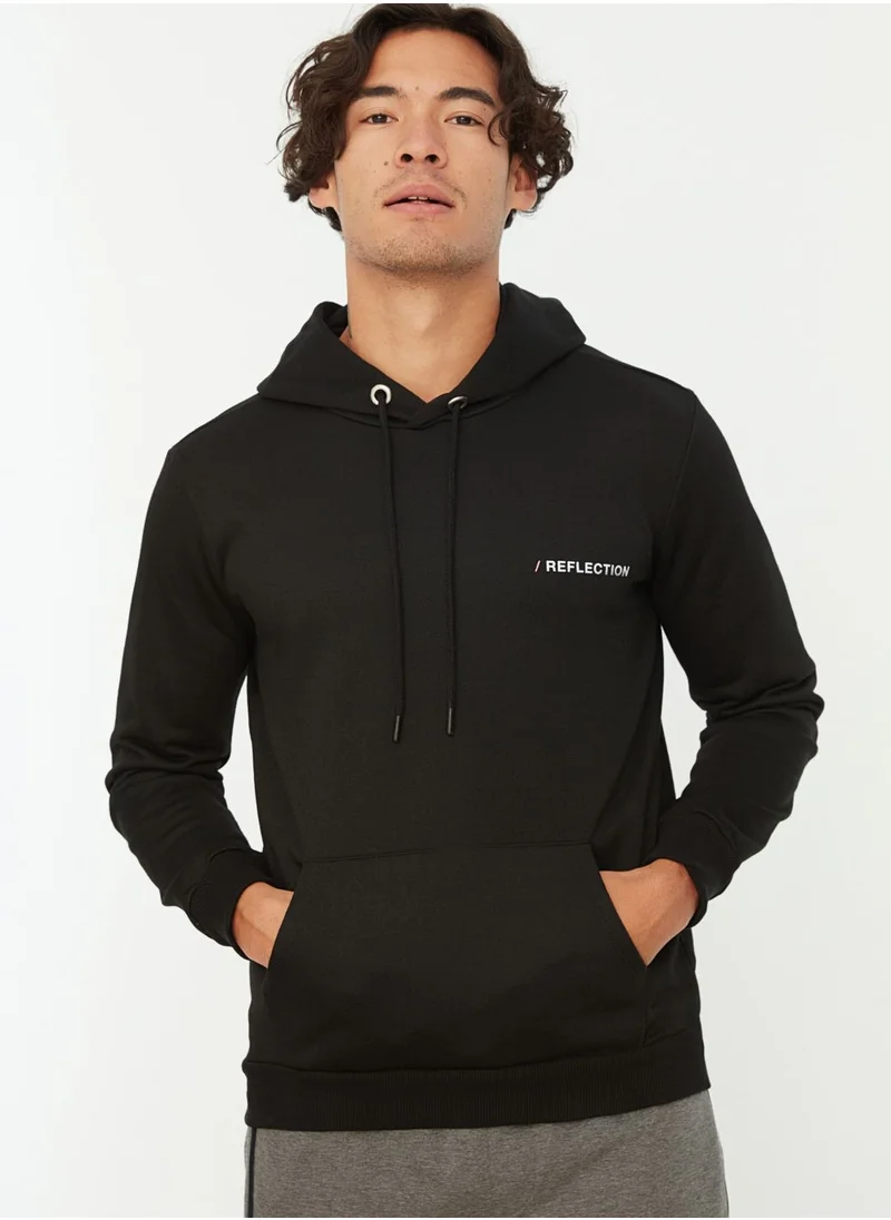 trendyol Back Print Hoodie