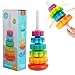 Winbar Baby Spinning Stacking Toys Spin ABS Plastic and Color Rainbow Design Ring Stacker Baby Toys 6 to 12 Months Montessori Educational Learning Autism Sensory for Boys and Girls - Image 4