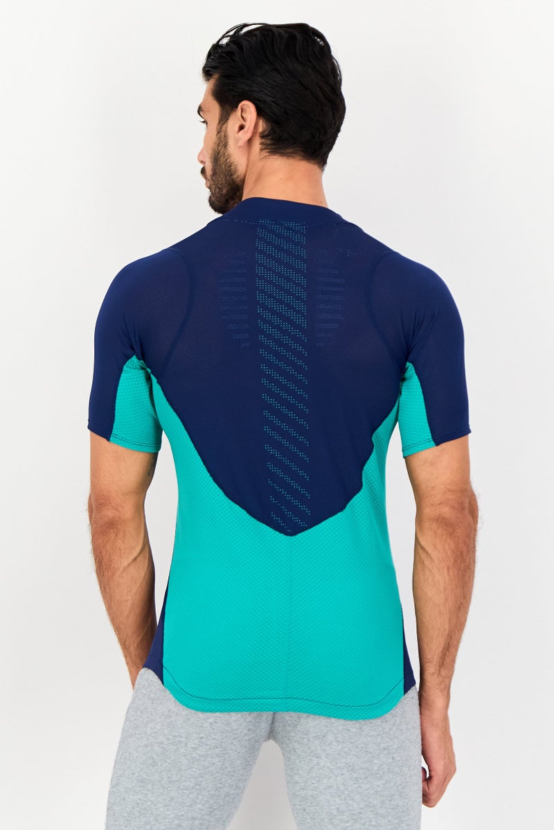 asics تي شيرت تدريب قصير الأكمام للرجال، ملابس رياضية، متعدد الألوان - Image 2