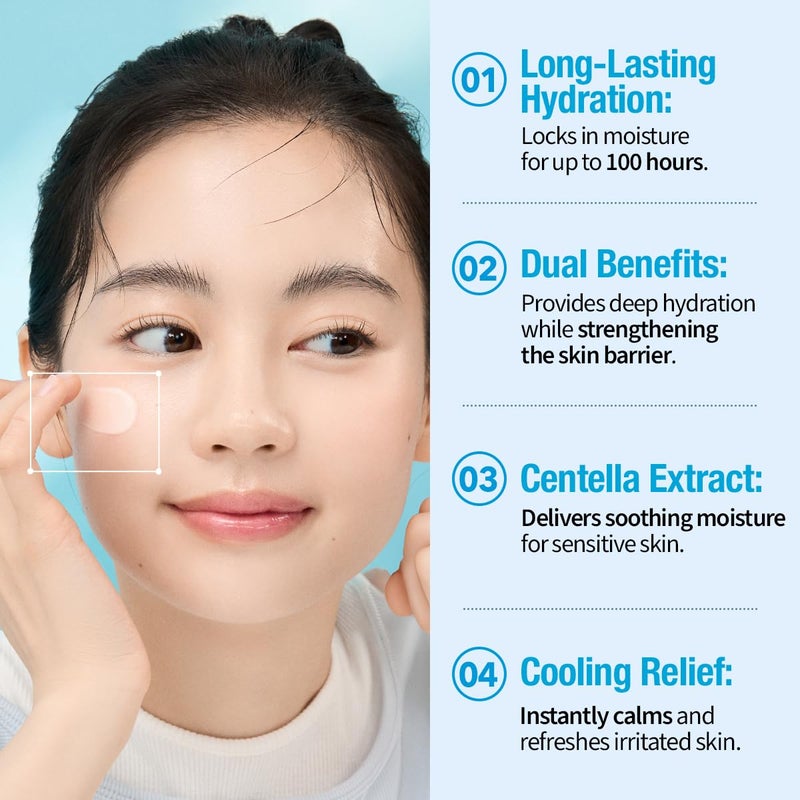 GOODAL Heartleaf Hyaluron Soothing Cream for All Skin Type, Deep Hydration, Long Lasting Moisture - Image 4