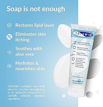 TRISWIM Skin Regenerating Body Lotion After Swim Care Magnesium Enriched Moisturizing After Pool Vegan Body Lotion For Swimmers 251ml - Image 4
