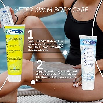 TRISWIM Skin Regenerating Body Lotion After Swim Care Magnesium Enriched Moisturizing After Pool Vegan Body Lotion For Swimmers 251ml - Image 5