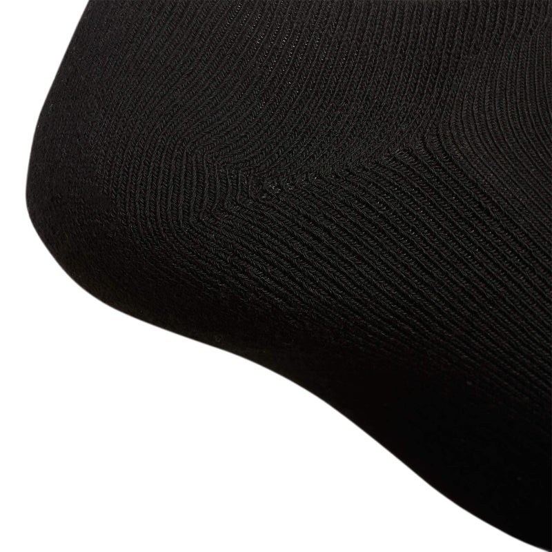 Adidas جوارب أديداس الرياضية للرجال بدون كعب (6 أزواج)، أسود/ألمنيوم 2، كبير - Image 5