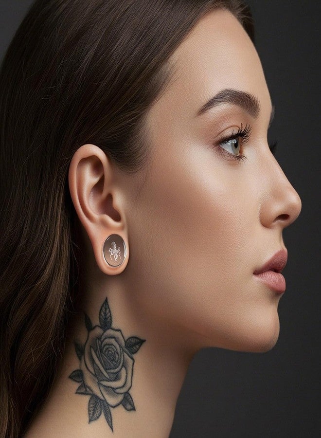 COOEAR Unique Body Jewelry Clear Glass Octopus Ear Plugs Tunnels, Gauges for Stretched Ear Piercings., 00g(10mm), Glass, sandstone - Image 2