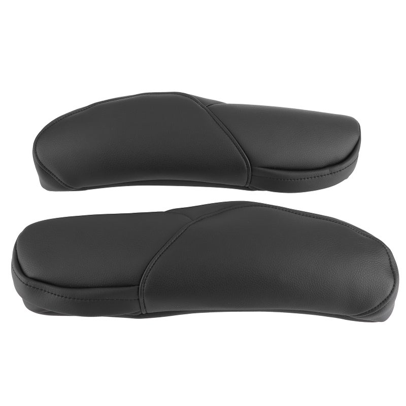 Car Seat Armrest Handle Cover Decor Trim Microfiber Leather Fit for Honda CRV 2010-2017Black - Image 3