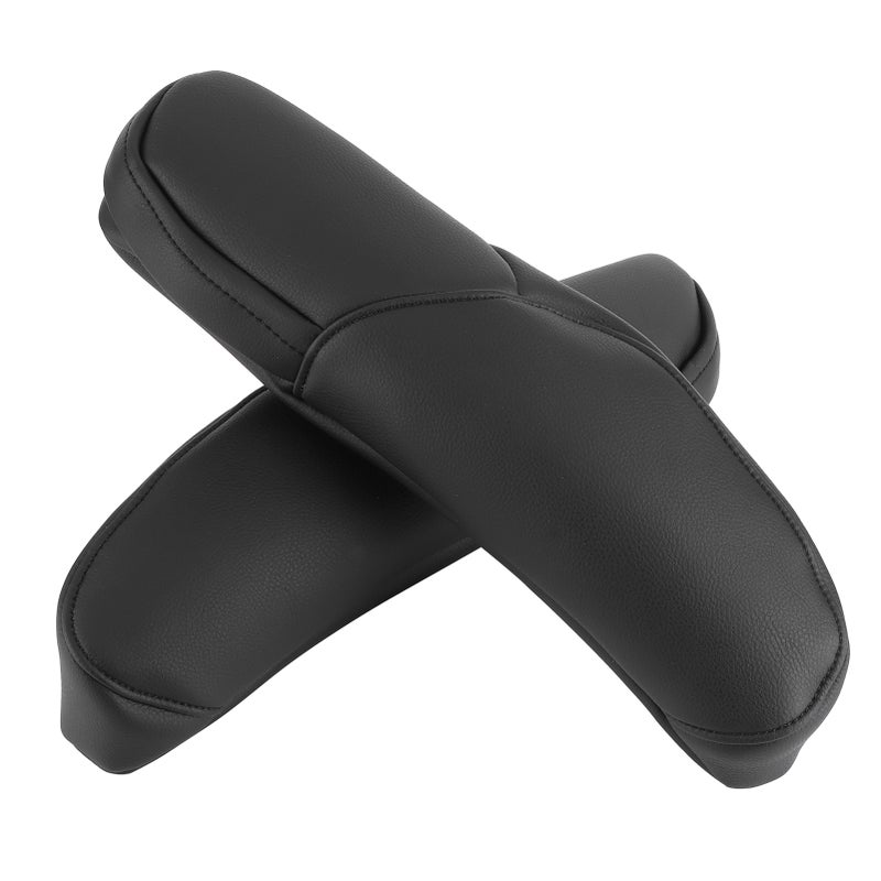 Car Seat Armrest Handle Cover Decor Trim Microfiber Leather Fit for Honda CRV 2010-2017Black - Image 5