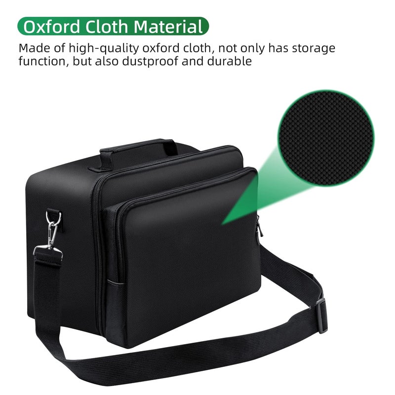 Wigearss Travel Case for Xbox Series X, Carrying Case with Detachable Shoulder Strap, Large Capacity, Protective Storage Bag for Xbox Series X Console, Controllers, Cables and Gaming Accessories - Image 3