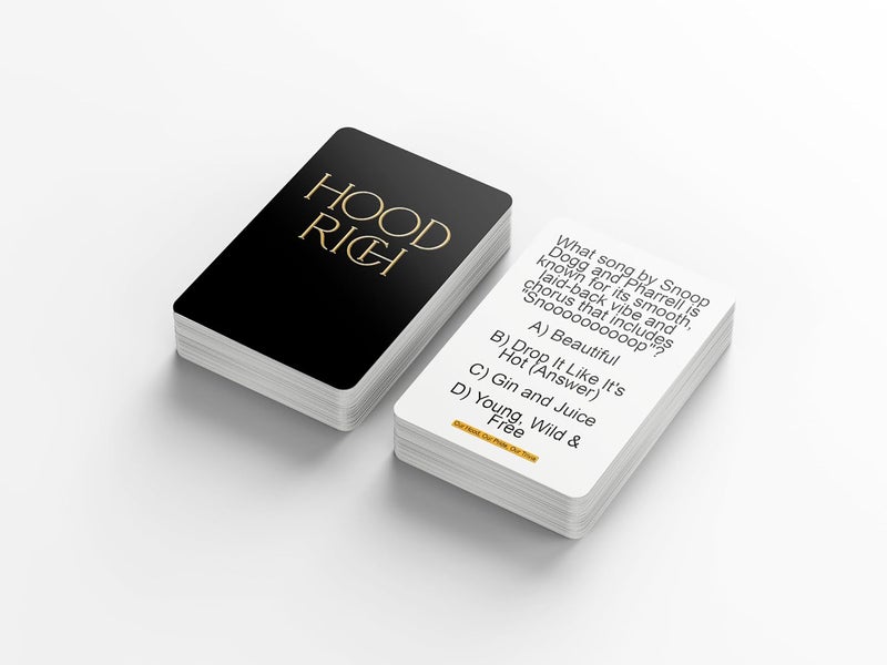 Kinfolk HoodRich Game Night Extravaganza: Dive Deep into African-American Culture with Engaging Trivia Cards Designed to Challenge, Amuse, and Enlighten You! Elevate Your Black Card Games Night Experience! - Image 3