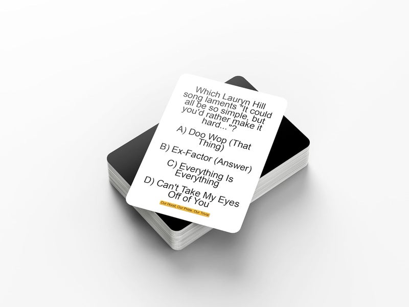 Kinfolk HoodRich Game Night Extravaganza: Dive Deep into African-American Culture with Engaging Trivia Cards Designed to Challenge, Amuse, and Enlighten You! Elevate Your Black Card Games Night Experience! - Image 4