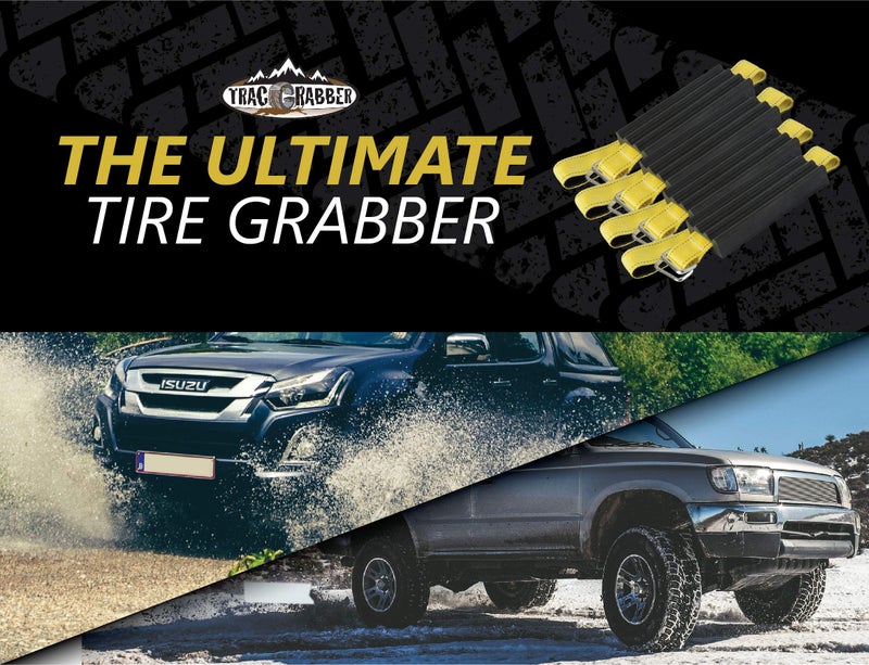 TRACGRABBER Tire Traction Device for Trucks & Large SUVs, Set of 4 - Made in the USA, Anti Skid Emergency Tire Straps to Get Unstuck from Snow, Mud & Sand - Snow Traction Mat or Tire Chain Alternative - Image 5