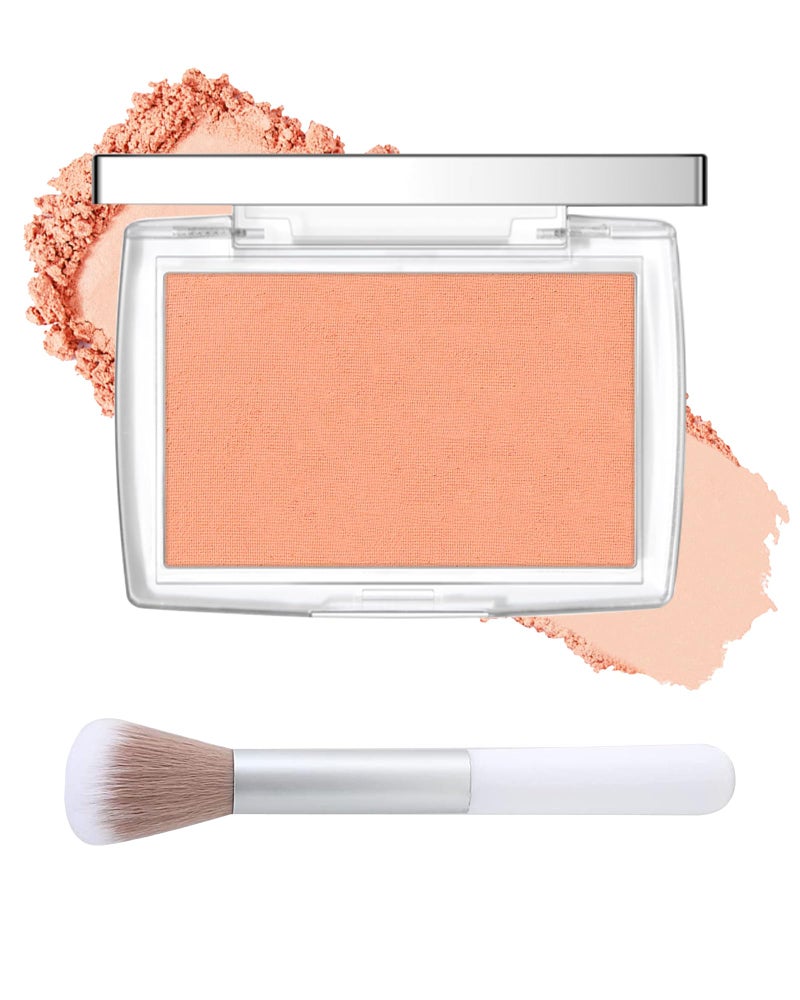 Lestpola Powder Blush Palette, Matte Powder Makeup Blush for Cheeks, Natural Glow Face Blush Contour Palette, Lightweight, Smooth, Highly Pigmented Buildable Color, Long-lasting All-Day Face Enhancing -#Coral - Image 1