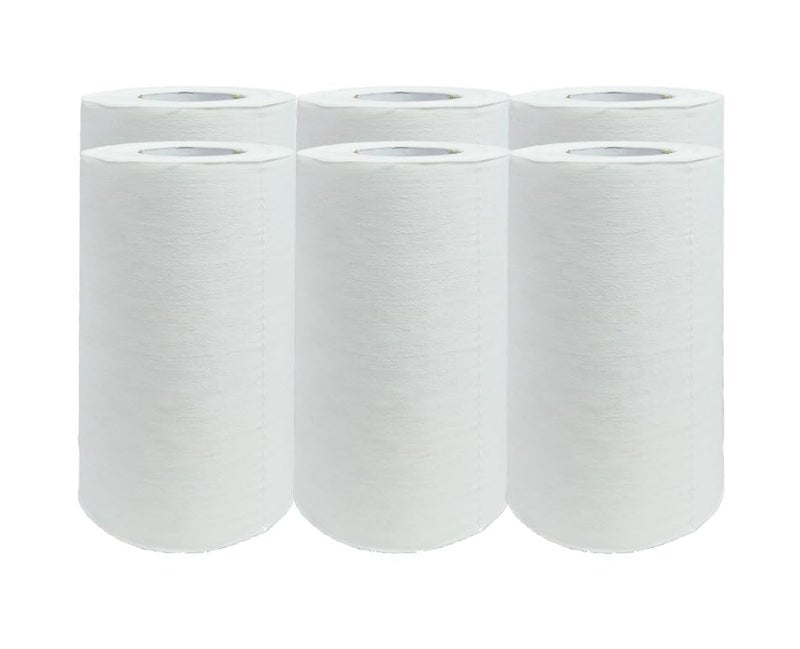 Warmfinity Multipurpose Kitchen Tissue/Towel 3 ply oil and mositure absorbent washable and reusable White Paper Roll (60 sheets per roll) (Pack of 6) - Image 1