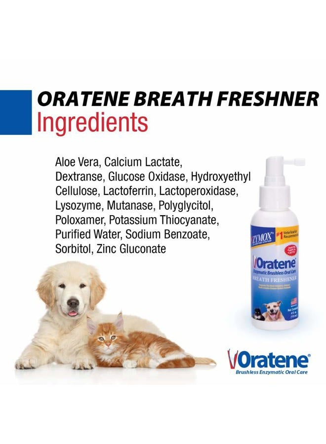 Zymox علامات ملك الحيوانات Zymox Oratene للعناية بالفم بدون فرشاة مع معطر النفس، 4 أونصة - Image 5
