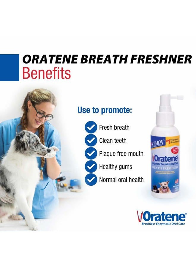 Zymox علامات ملك الحيوانات Zymox Oratene للعناية بالفم بدون فرشاة مع معطر النفس، 4 أونصة - Image 2