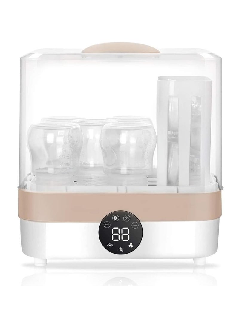 XiuWoo 2 in 1 Electric Baby Bottle Sterilizer, Large Capacity Bottle Dryer, Universal Steam Bottle Sanitizer Clean, Bottle Storage, Steam Sterilization Machine with LED Display  - Image 1