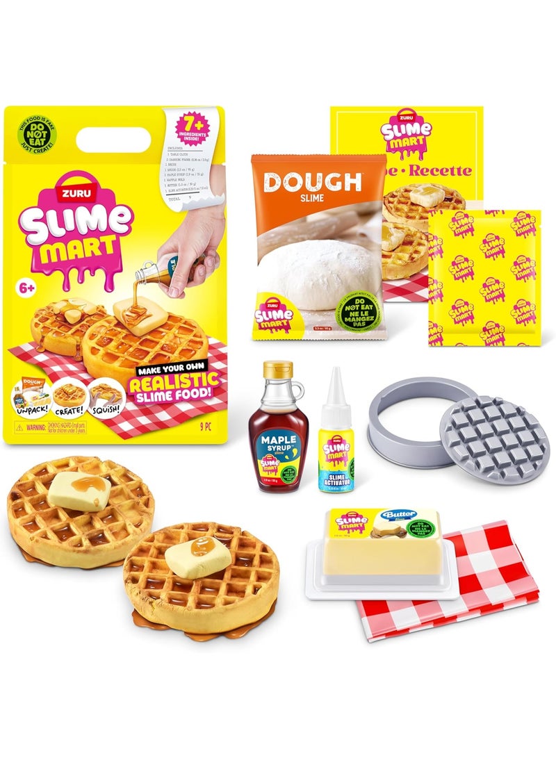 ZURU Slime Mart Series 1 Waffles Kit (15901D) – Scented DIY Small Shopping Bag Slime Sensory Toy for Kids - Image 1