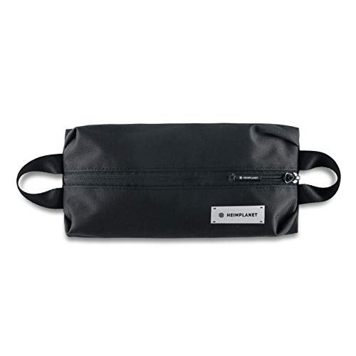 HEIMPLANET Original | HPT Carry Essentials - Simple Pouch | Simple Pencil case/Pouch Made of Water-Resistent and Durable DYECOSHELL | Supports1% for The Planet (Black) - Image 1