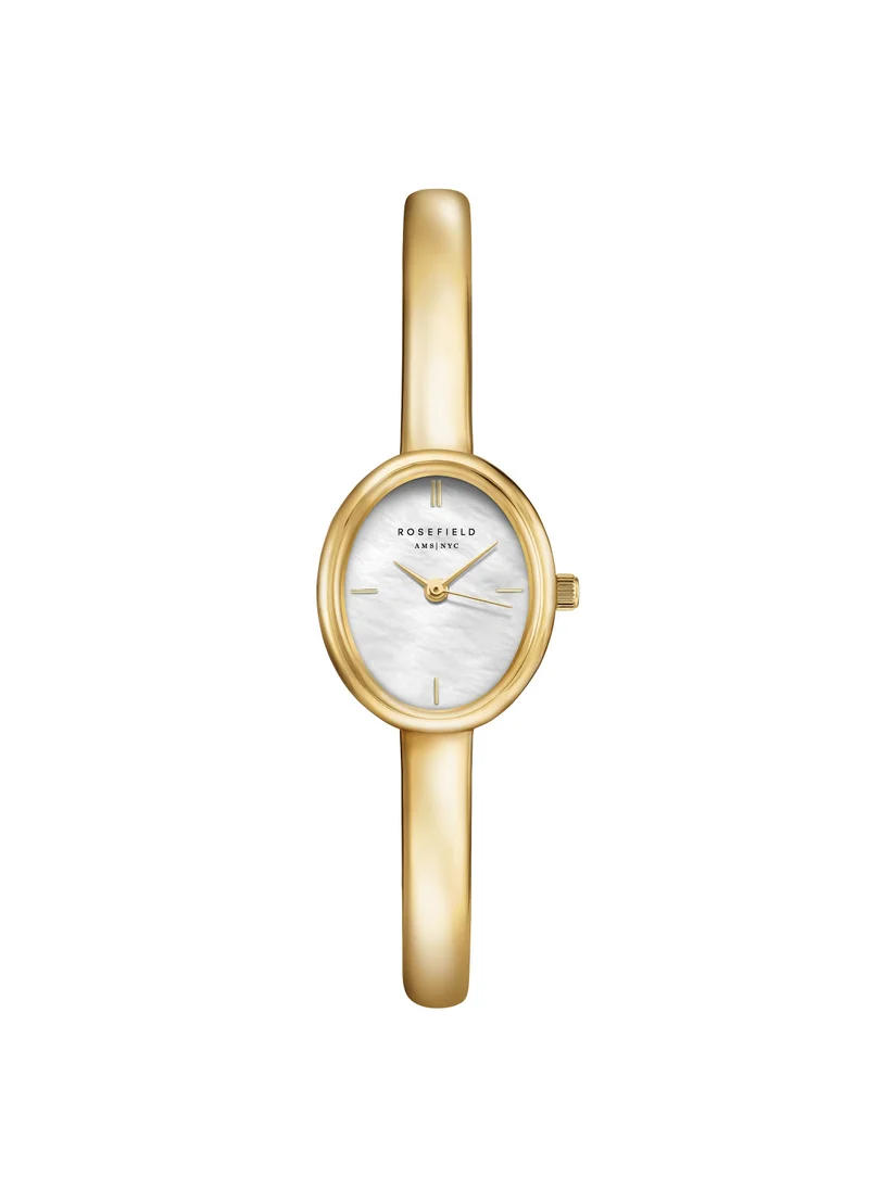 روزفيلد Rosefield Studio Edition 6 Bangle Watch Oval Gold Small - STWGSG-ST04
