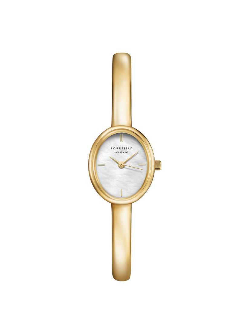 Rosefield Studio Edition 6 Bangle Watch Oval Gold Small - STWGSG-ST04 - Image 1