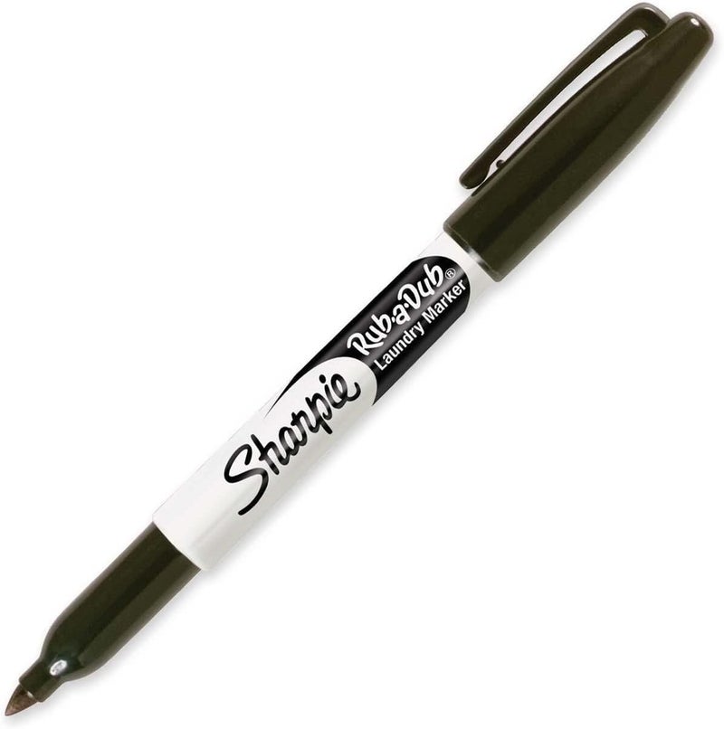 Sharpie RubaDub Permanent Marker Fine Point Black Ink 1Count