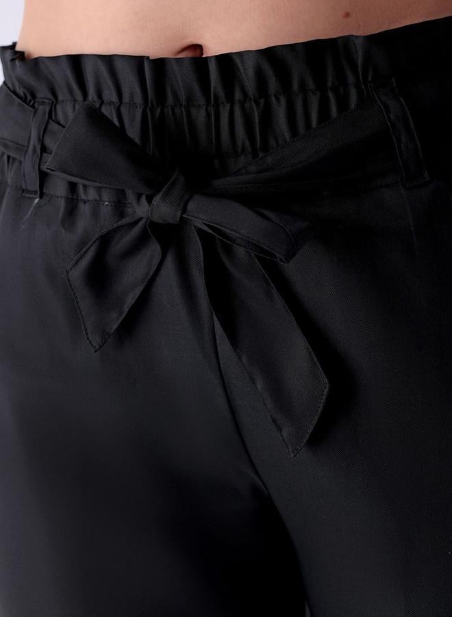 Freehand Women Black Slim Fit Solid Trousers - Image 4