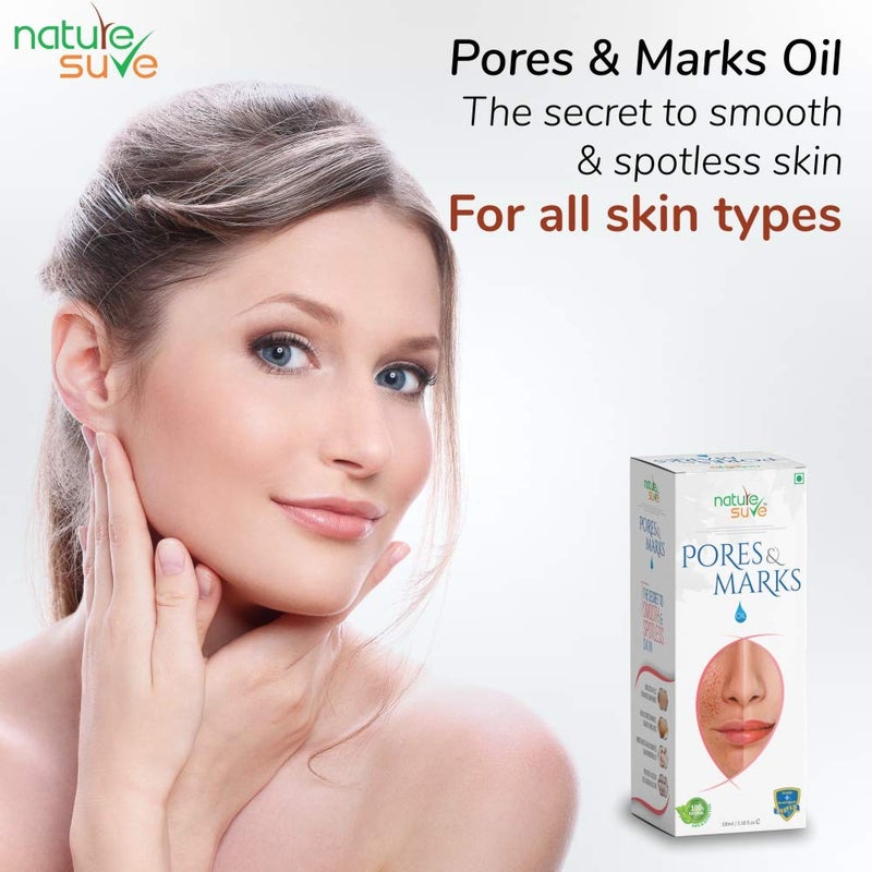 Nature Sure Pores and Marks Premium Facial Oil for Skin Pores Stretch Marks and Fine Lines Pack of 1 100ml - Image 2
