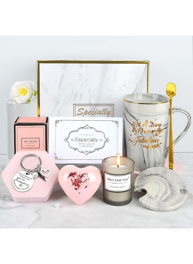 TOLOYE Birthday Gifts For Women, Grey Relaxation Gift Basket With Mug Cup, Unique Gifts For Men Mom Sister Her Girlfriend Wife Friend Bestie Coworkers, Christmas Anniversary Valentine'S Gifts  - Image 1