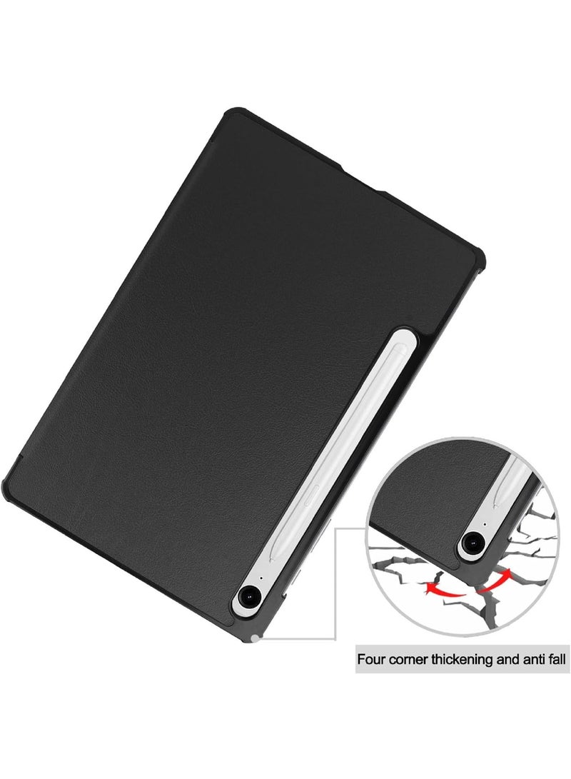 VKL Case Compatible with Galaxy Tab S10 Lite 10.9 inch 2025 Tri-Fold Smart Tablet Case, Hard PC Back Shell Slim Stand Folio Case Cover [Support Pen Magnetic Charging] (Black) - Image 5