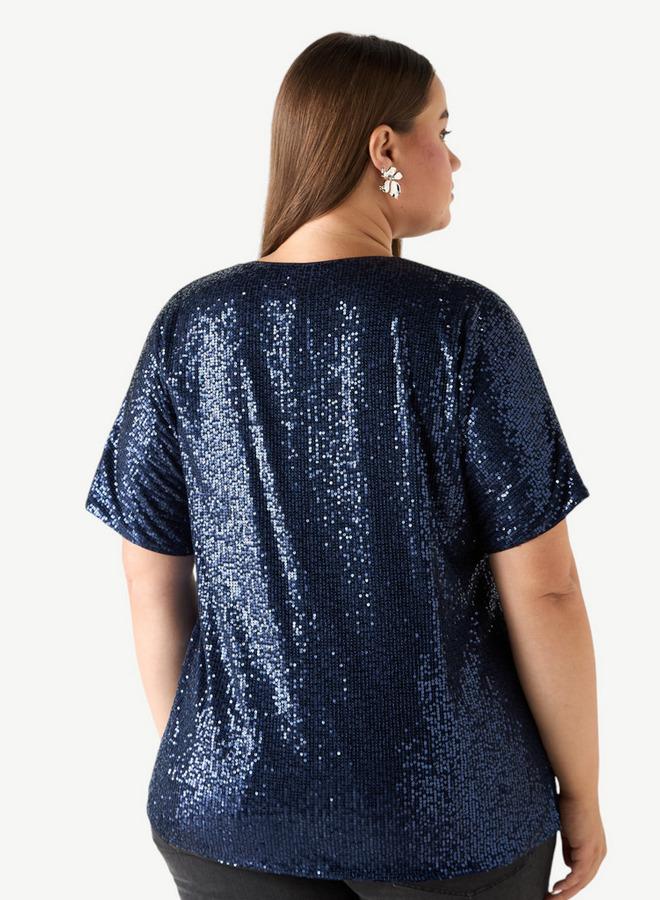  أولا بوبكن بلوزة مقاس كبير مزينة بياقة على شكل  من أولا بوبكن - Image 3