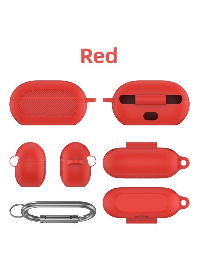 Loquat Suitable For AppleMagic Beats Solo Buds Bluetooth Headset Silicone Protective Case Striped-Color:Red-Model:G99 - Image 1