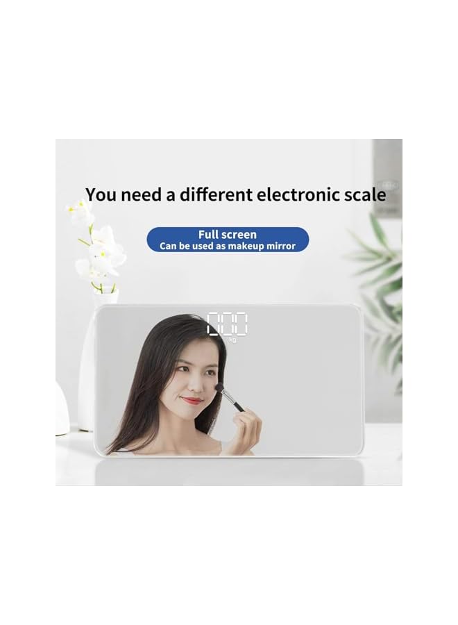 promass Mini Travel Bathroom Scale, LCD Hidden Screen USB Charging Mirror Scales, Portable Body Digital Weight Scale, Travel Scale for Body Weight Room Temperature Measurable - Image 3