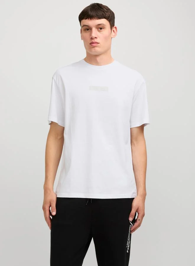 JACK & JONES Minimal Logo Print Crew Neck T-Shirt