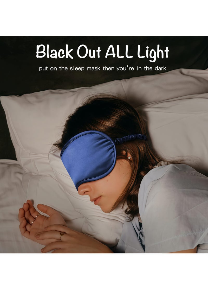 قناع نوم للعين من الحرير فائق النعومة، مصنوع من حرير التوت الطبيعي المضاد للحساسية، قناع عين خفيف الوزن، مناسب لمن ينامون على الجانب أو البطن أو الظهر، قناع عين للنوم يحجب الضوء بنسبة 100%، مناسب للسفر والقيلولة وما إلى ذلك. - Image 3