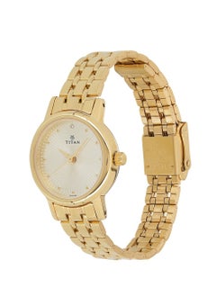 TITAN Titan Quartz Analog Champagne Dial Stainless Steel Strap Watch for Women  - Image 2