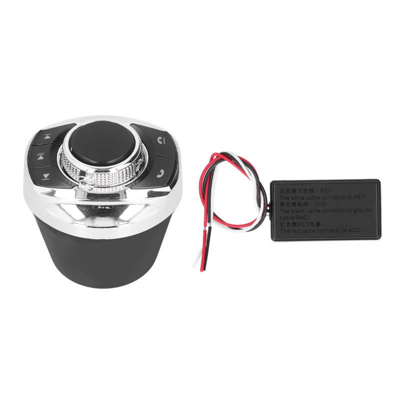 Steering Wheel Control Button - Wireless Audio Steering Wheel Remote with 7 Customizable Functions - Cup Shape Design for Safe Driving - Image 3